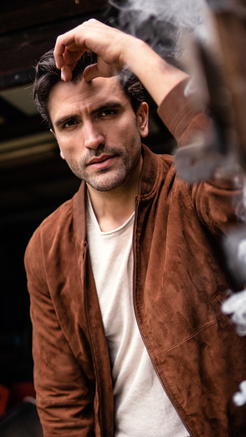 Fashion-Leatherjacket-Lederjacke-Marcel Gregory Stock