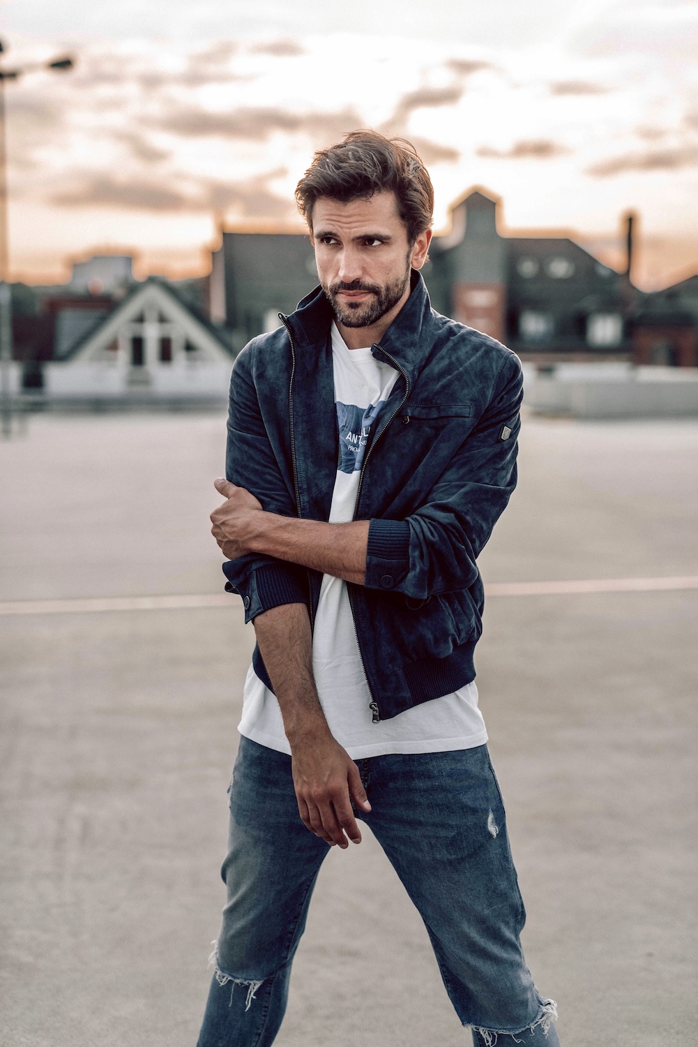 Fashion-Leatherjacket-Lederjacke-Marcel Gregory Stock