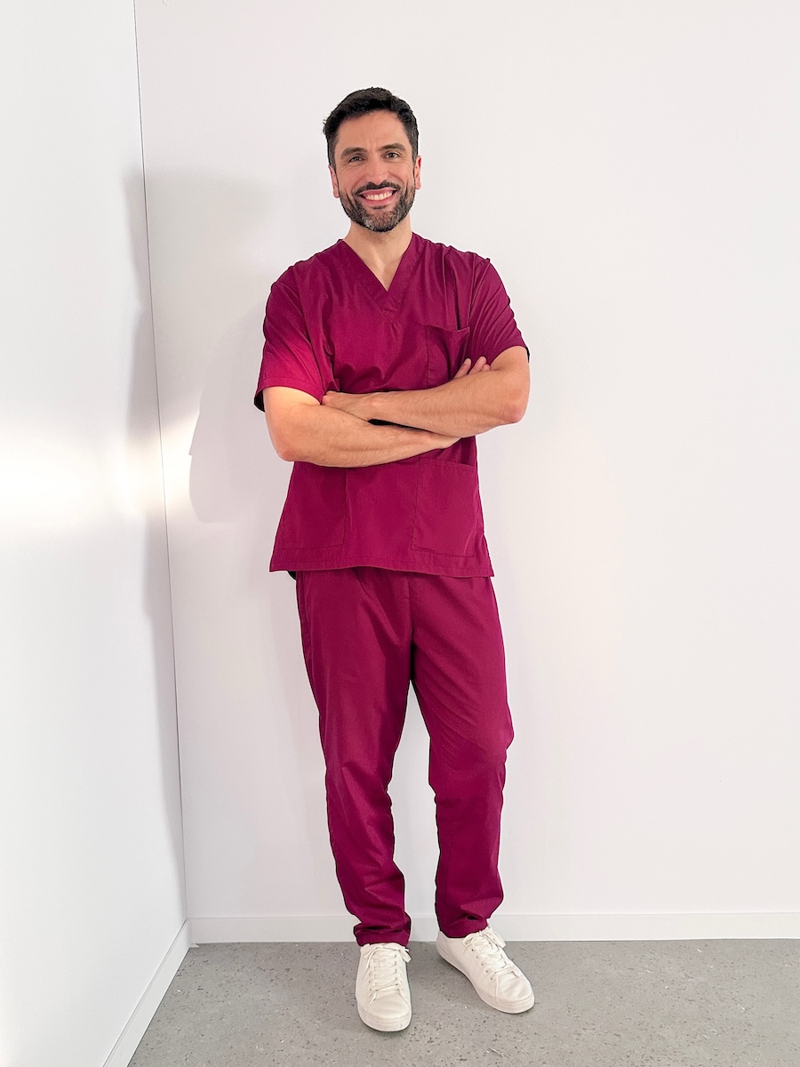 Pfleger Nurse Doktor Doctor - Workwear -Marcel Gregory Stock