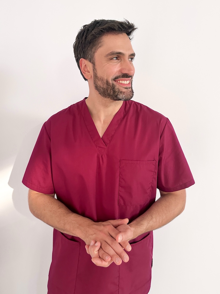 Pfleger Nurse Doktor Doctor - Workwear -Marcel Gregory Stock
