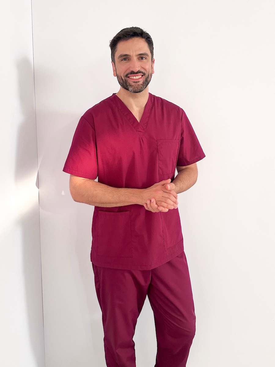 Pfleger Nurse Doktor Doctor - Workwear -Marcel Gregory Stock
