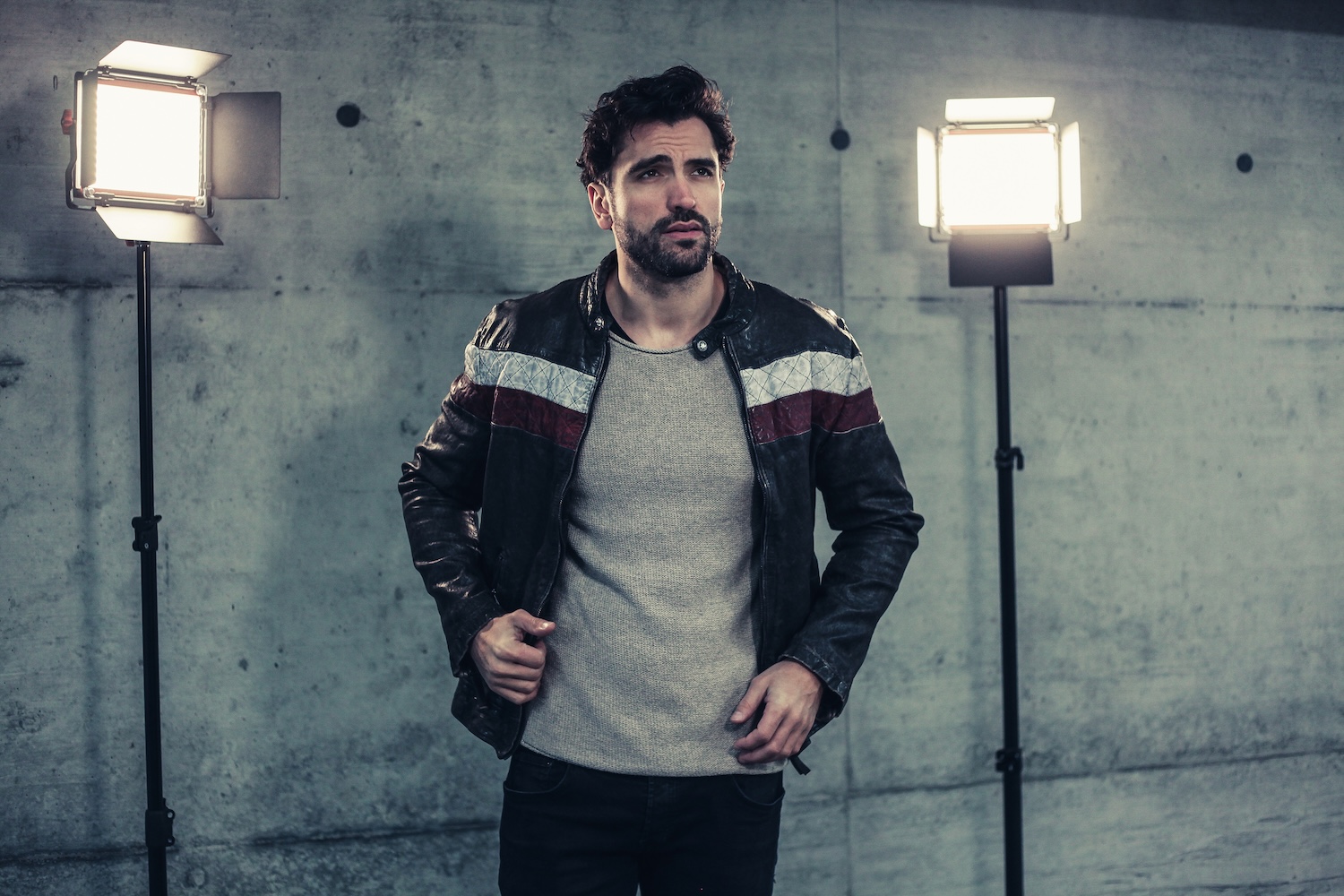 Fashion-Leatherjacket-Lederjacke-Marcel Gregory Stock