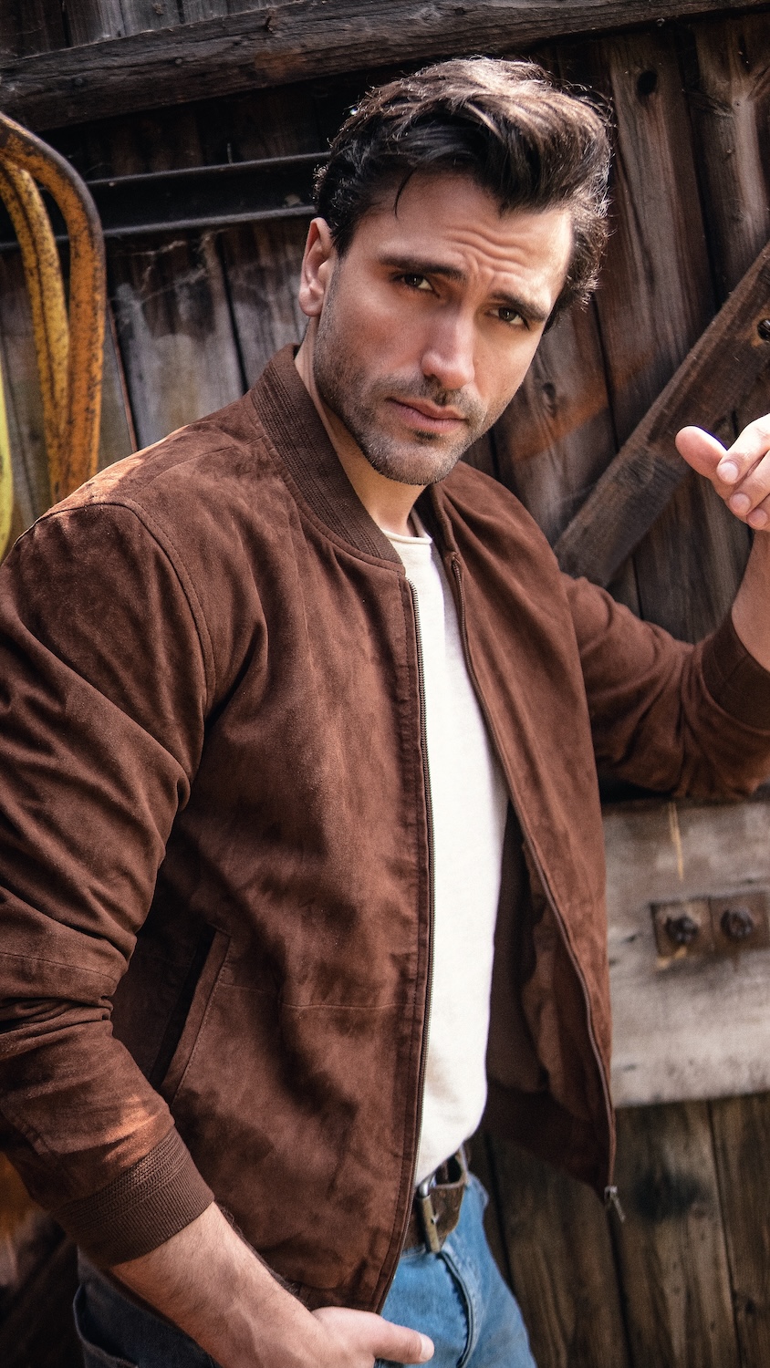 Fashion-Leatherjacket-Lederjacke-Marcel Gregory Stock