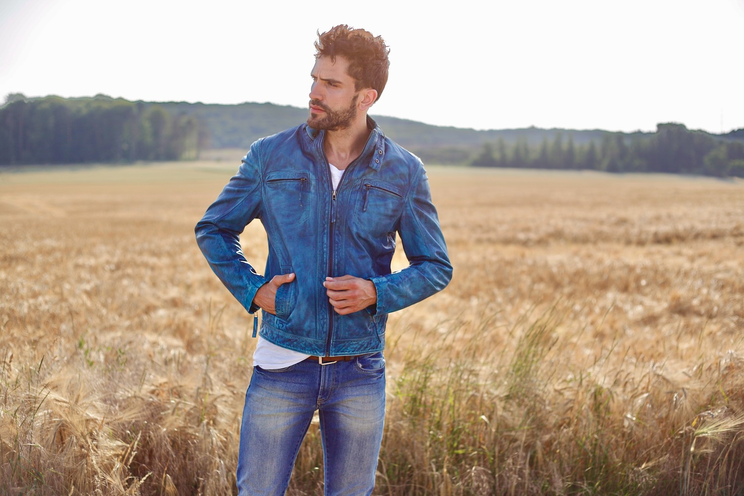 Fashion-Leatherjacket-Lederjacke-Marcel Gregory Stock