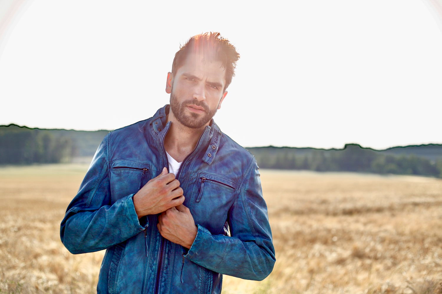 Fashion-Leatherjacket-Lederjacke-Marcel Gregory Stock