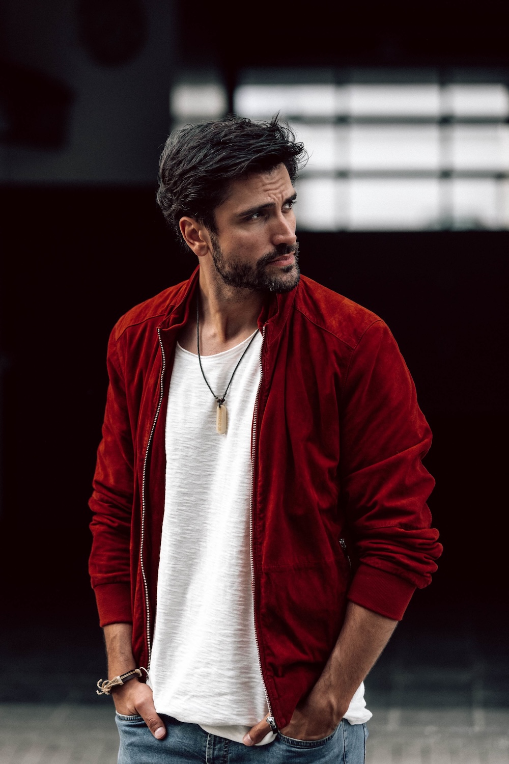 Fashion-Leatherjacket-Lederjacke-Marcel Gregory Stock