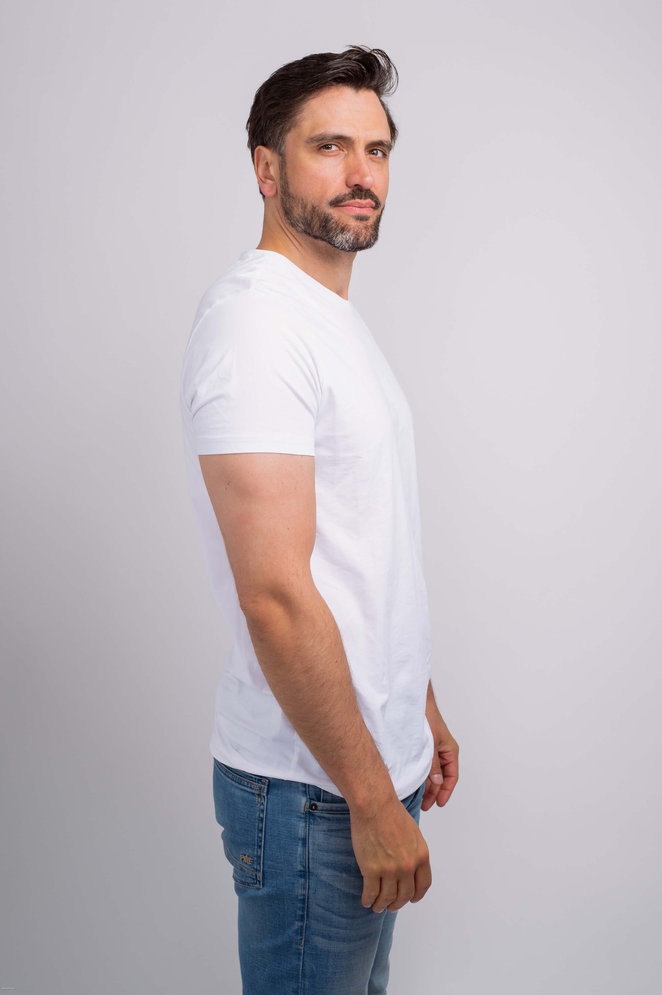 Polaroids - Digitals - Male Model Marcel Gregory Stock